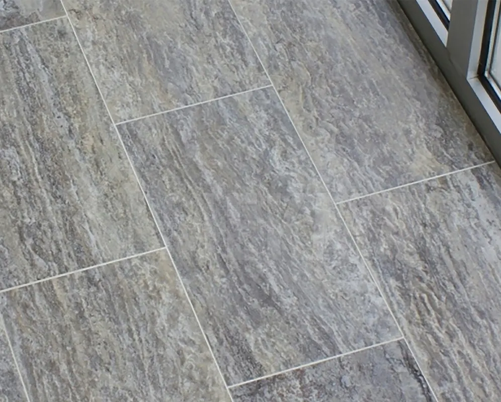 Silver travertine, vein cut
